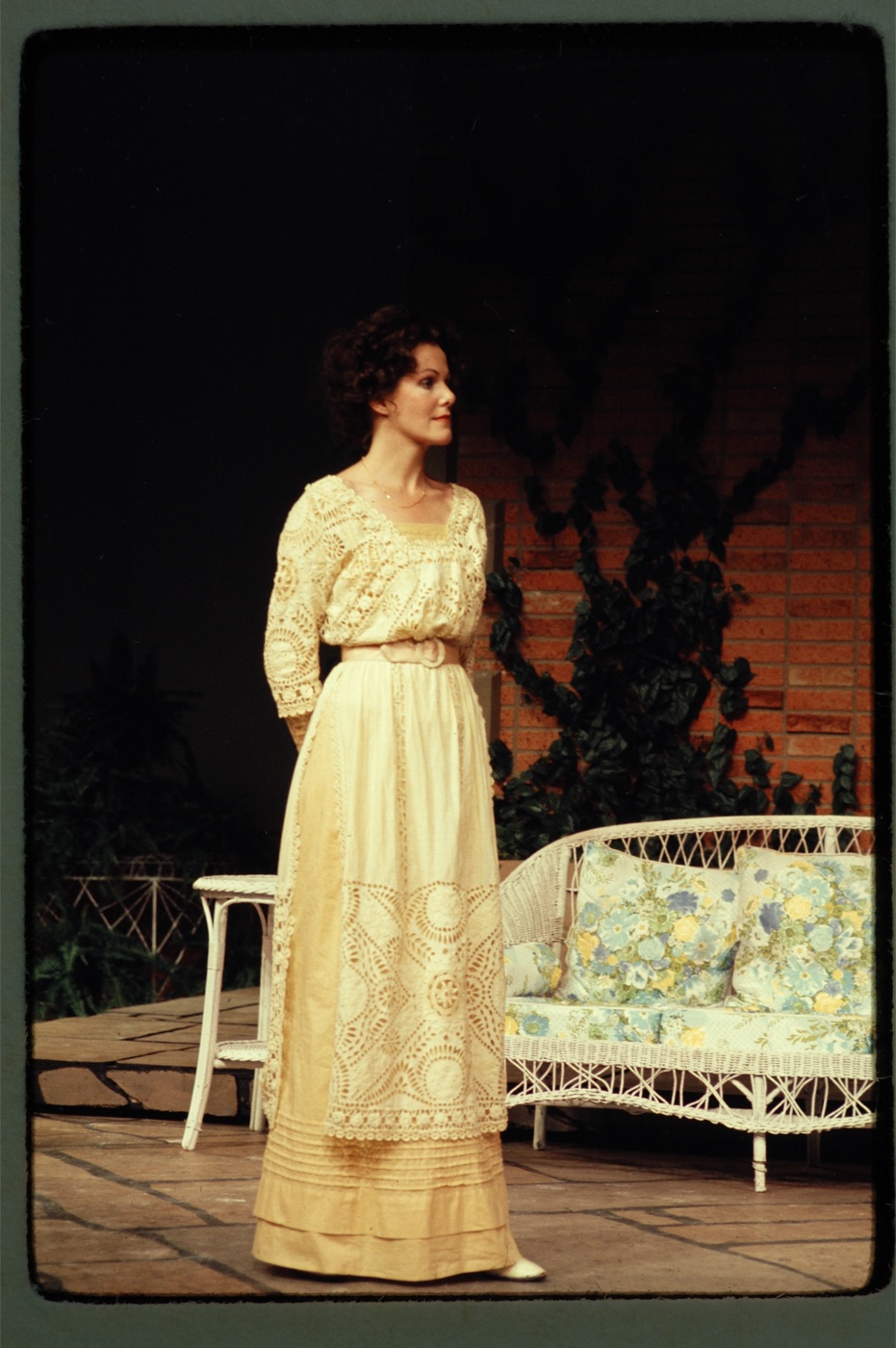 Hypatia (Lynn Redgrave), side view, costume design, Misalliance