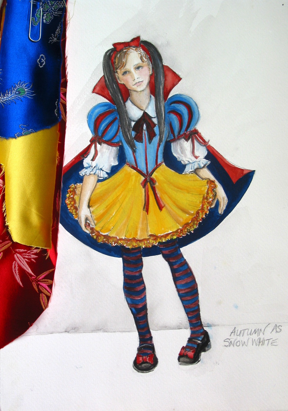 Autumn as Snow White, costume design, Once Upon a Forest
