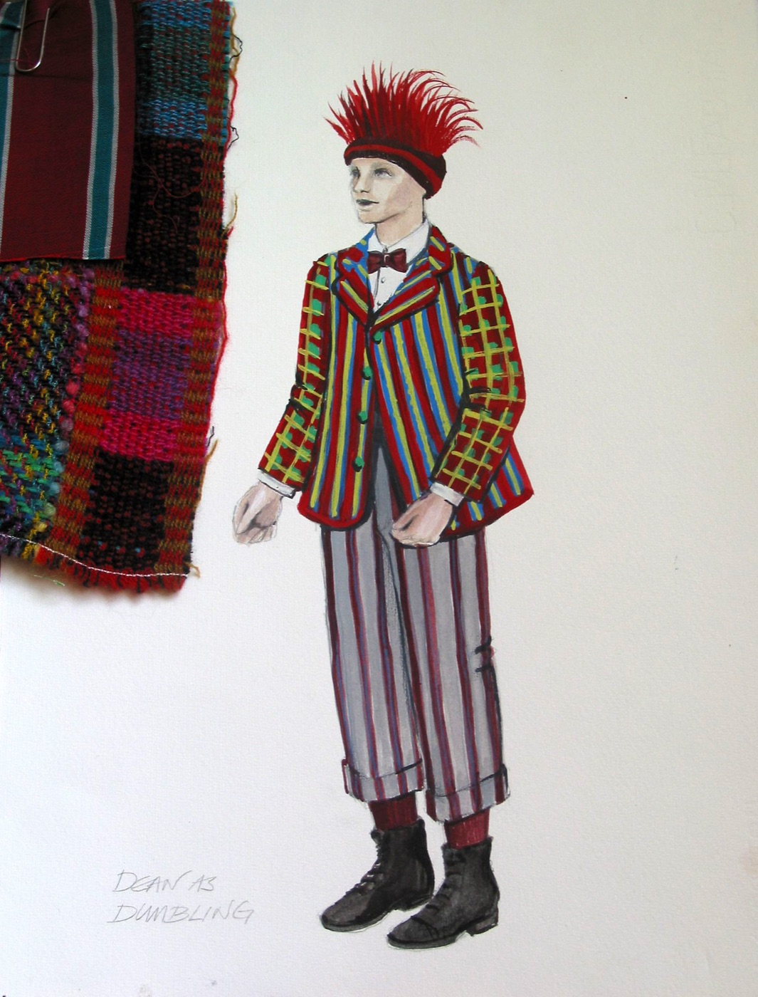 Dean as the Dummling brother, costume design, Once Upon a Forest