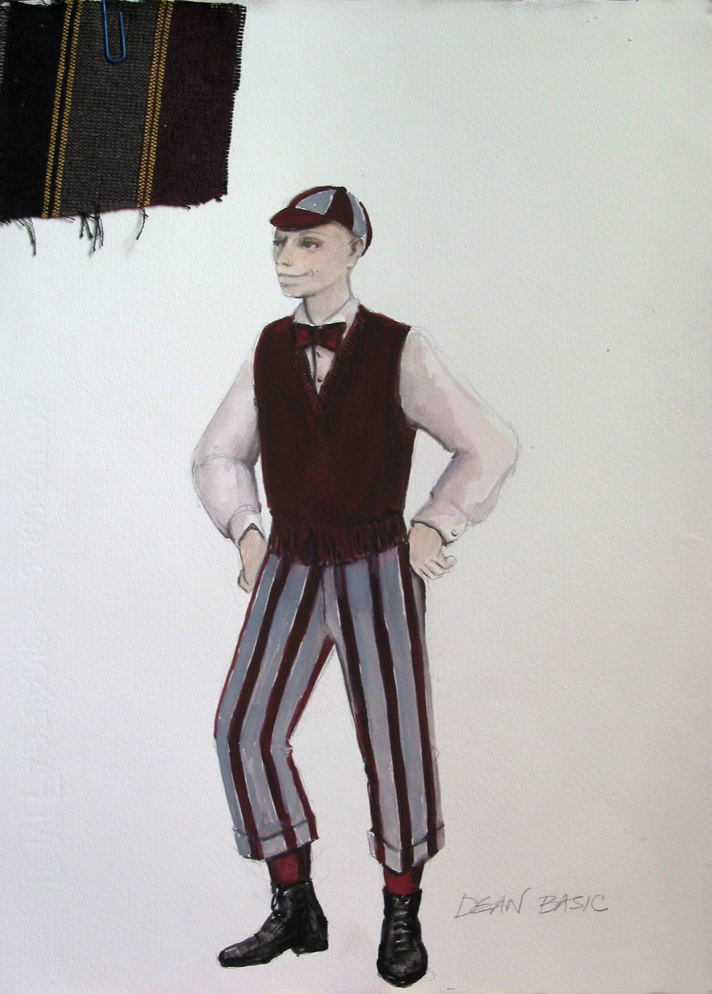 Dean in a basic schoolboy costume, Once Upon a Forest