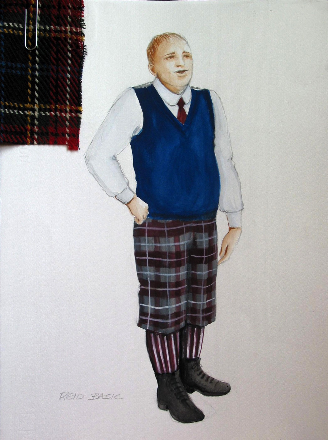 Reed in a basic schoolboy costume, Once Upon a Forest