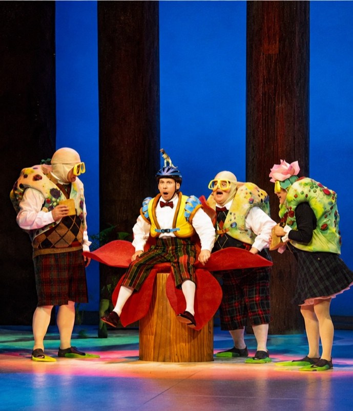 Scene photo, Once Upon a Forest, costumes by Laura Crow