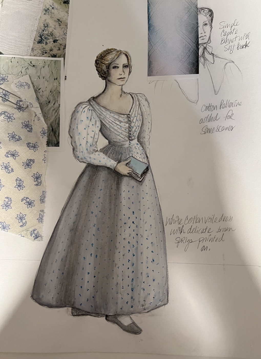 Helen Benson, costume rendering for Prudence