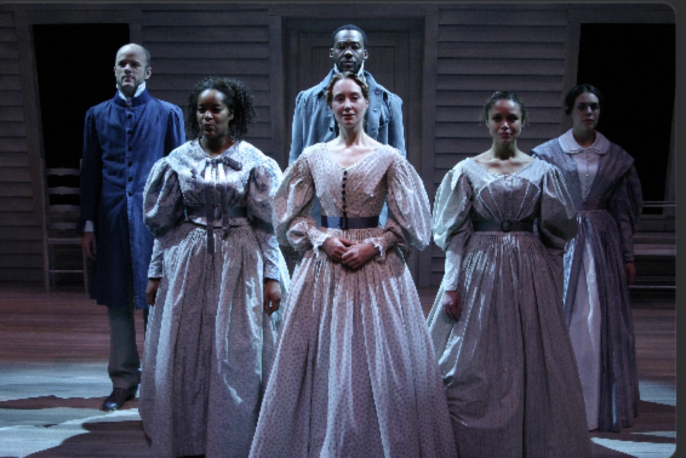 Company bow, production photo, Prudence, costumes by Laura Crow