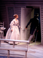 Prudence at the doorway, production photo, Prudence