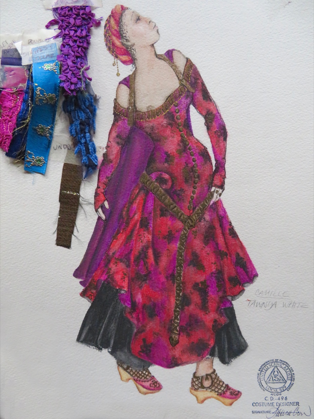 Costume rendering, the Prostitute, Red Noses
