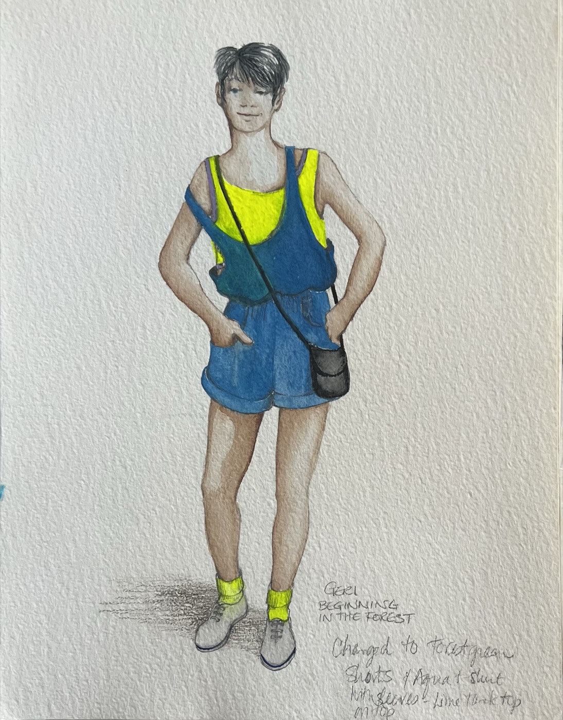 Costume rendering, Redwood Curtain