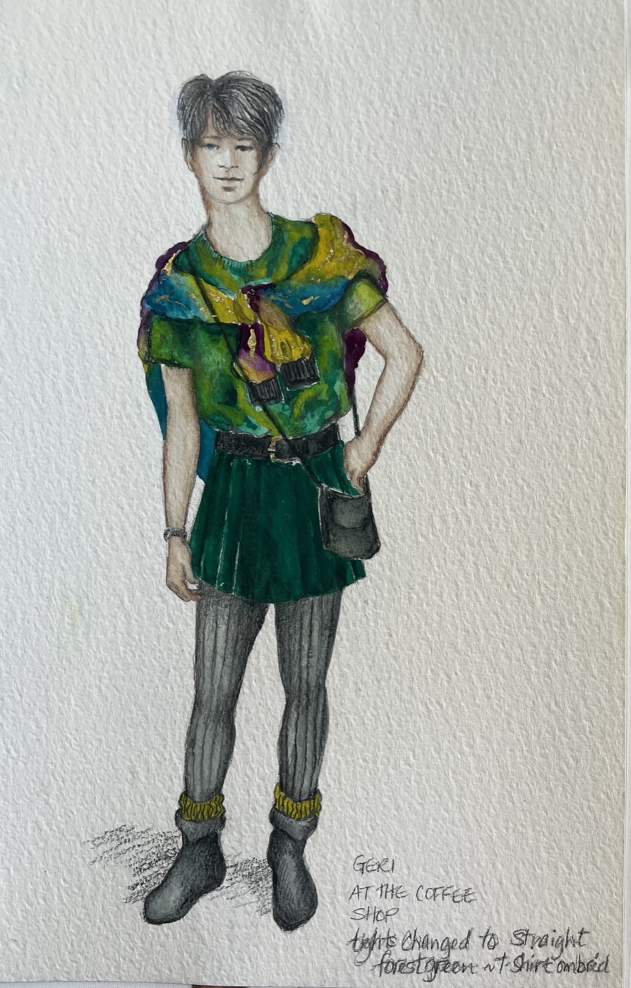 Costume rendering, Redwood Curtain