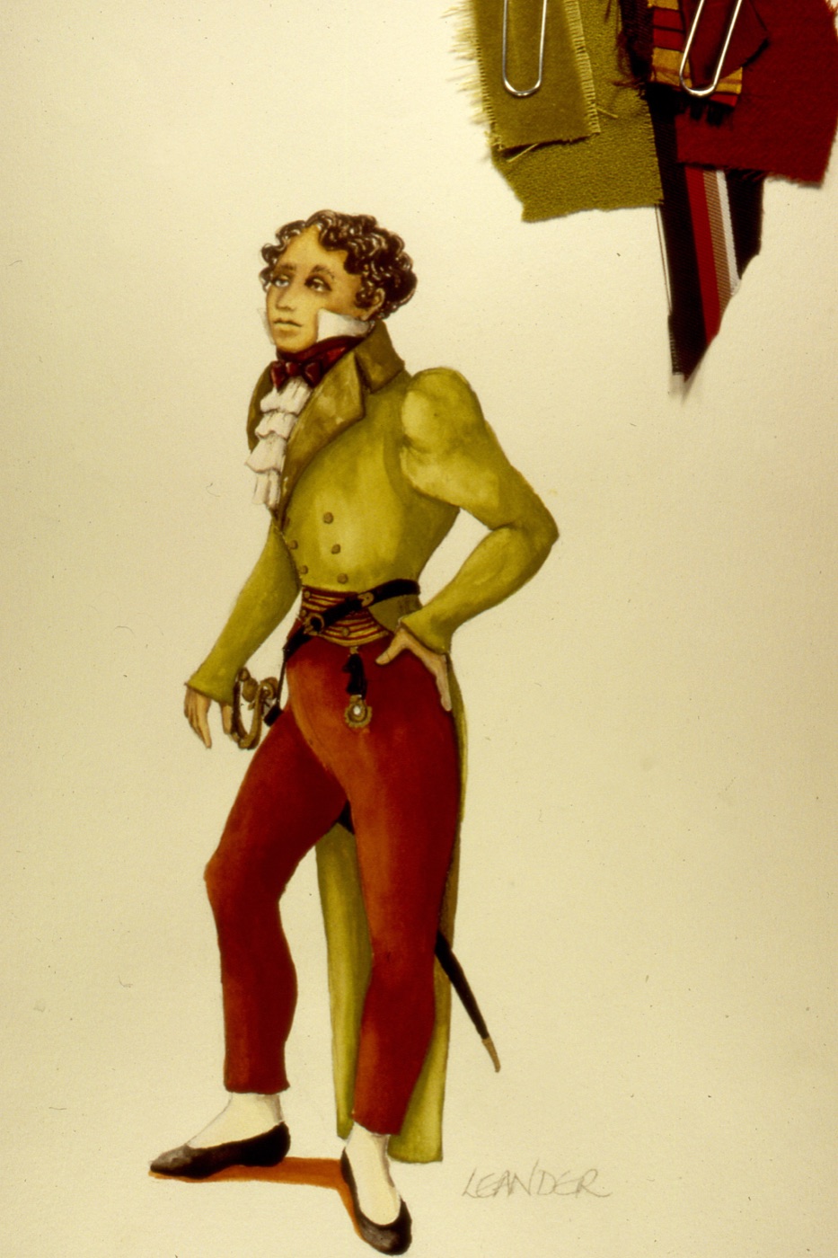 Leander, costume design for Scapin