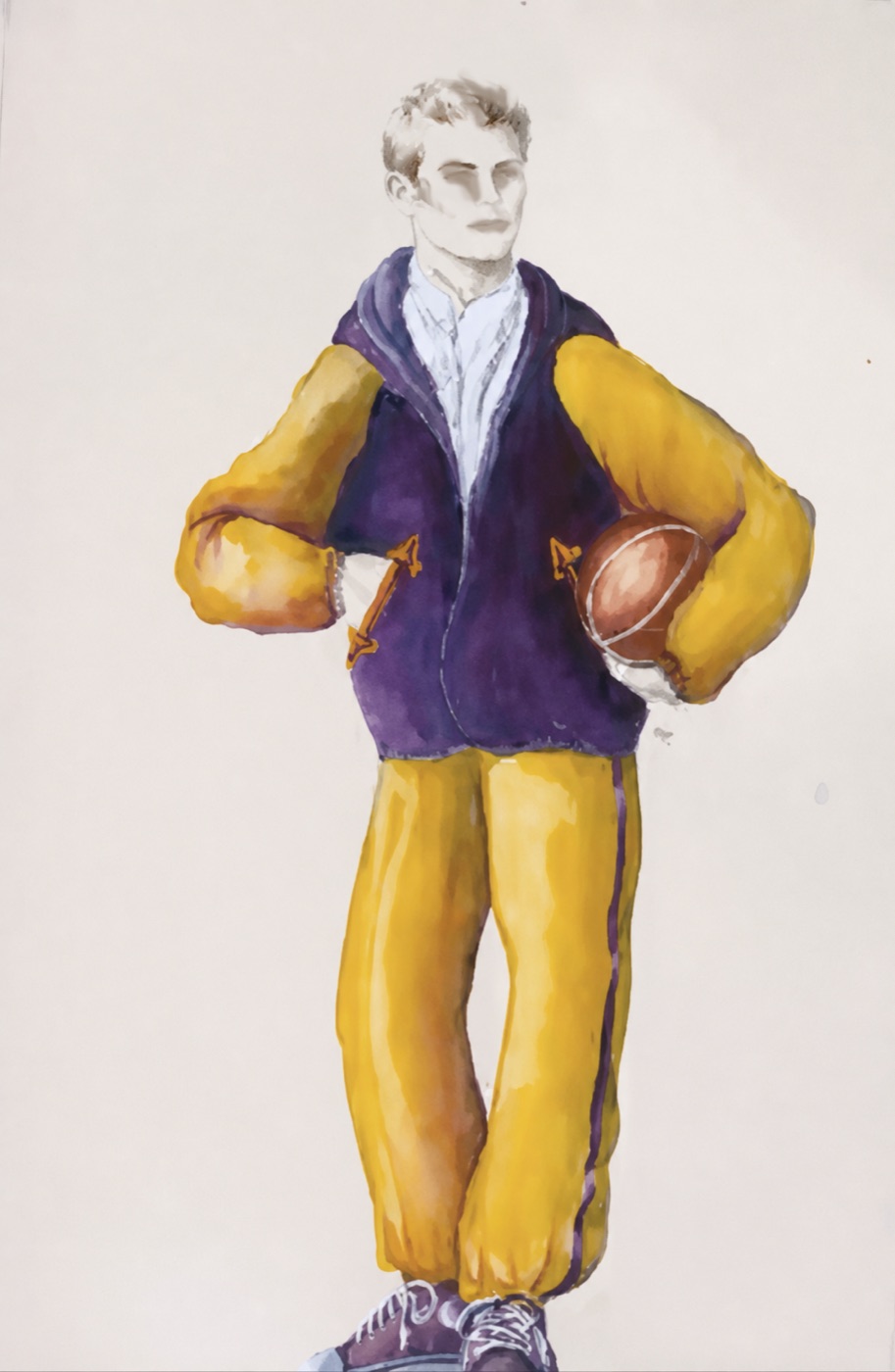 Basketball scene, costume design, Sons of Don Juan