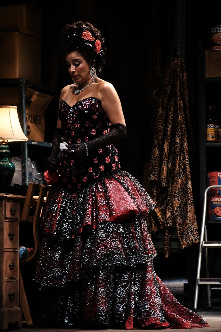 Blanca's club gown, costume design, Sons of Don Juan