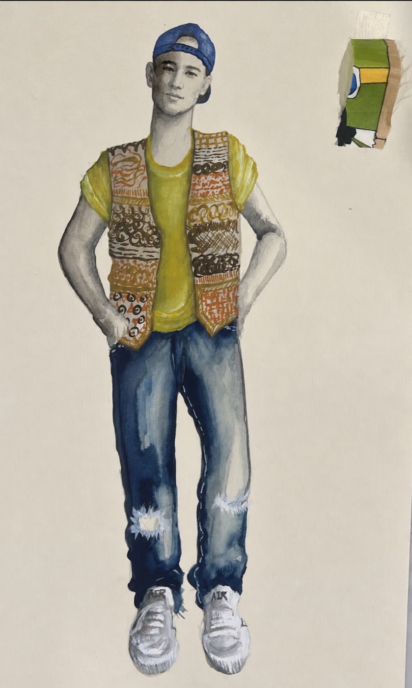 Boy in a backward hat, costume design, Sons of Don Juan