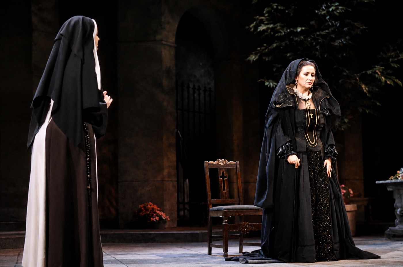 Angelica and La Principessa, costume design, Suor Angelica, by Laura Crow
