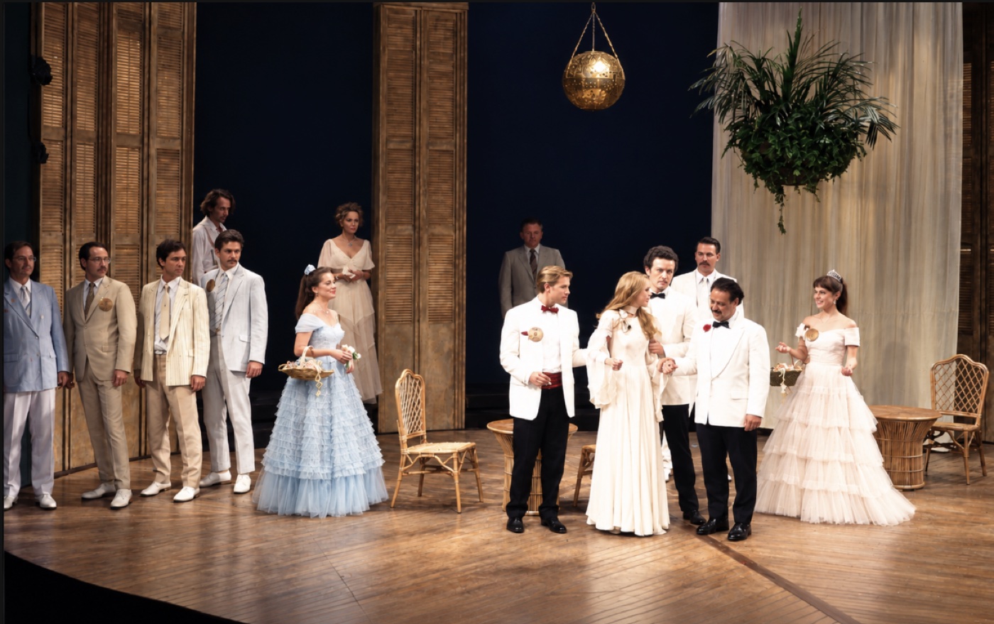 Company scene, second view, Sweet Bird of Youth, Broadway, costumes by Laura Crow