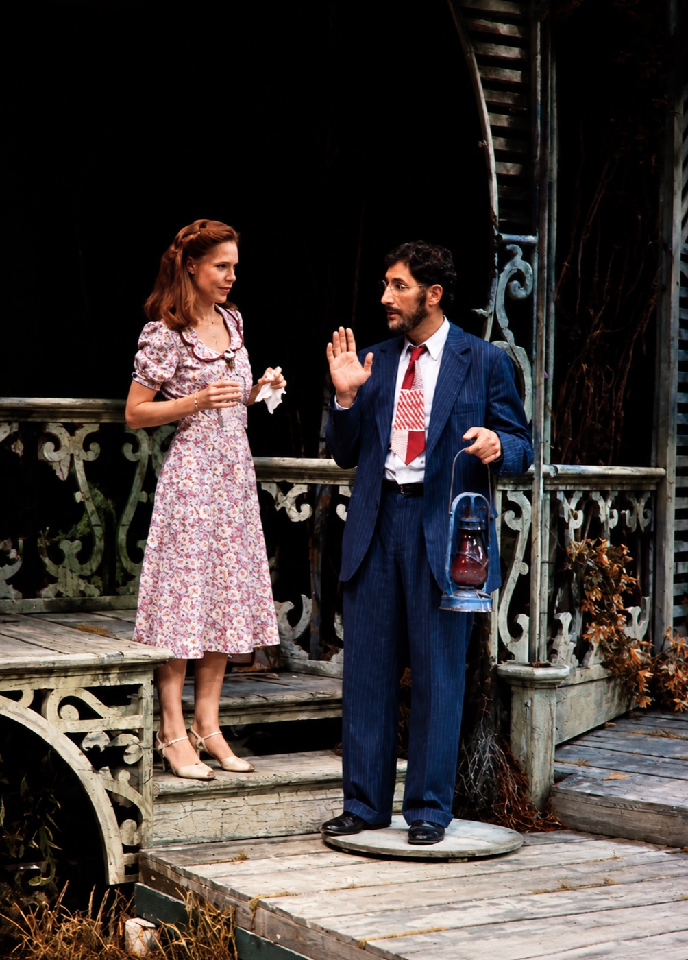 Sally Talley (Trish Hawkins) and Matt Friedman (Judd Hirsch), costume design, Talley's Folly