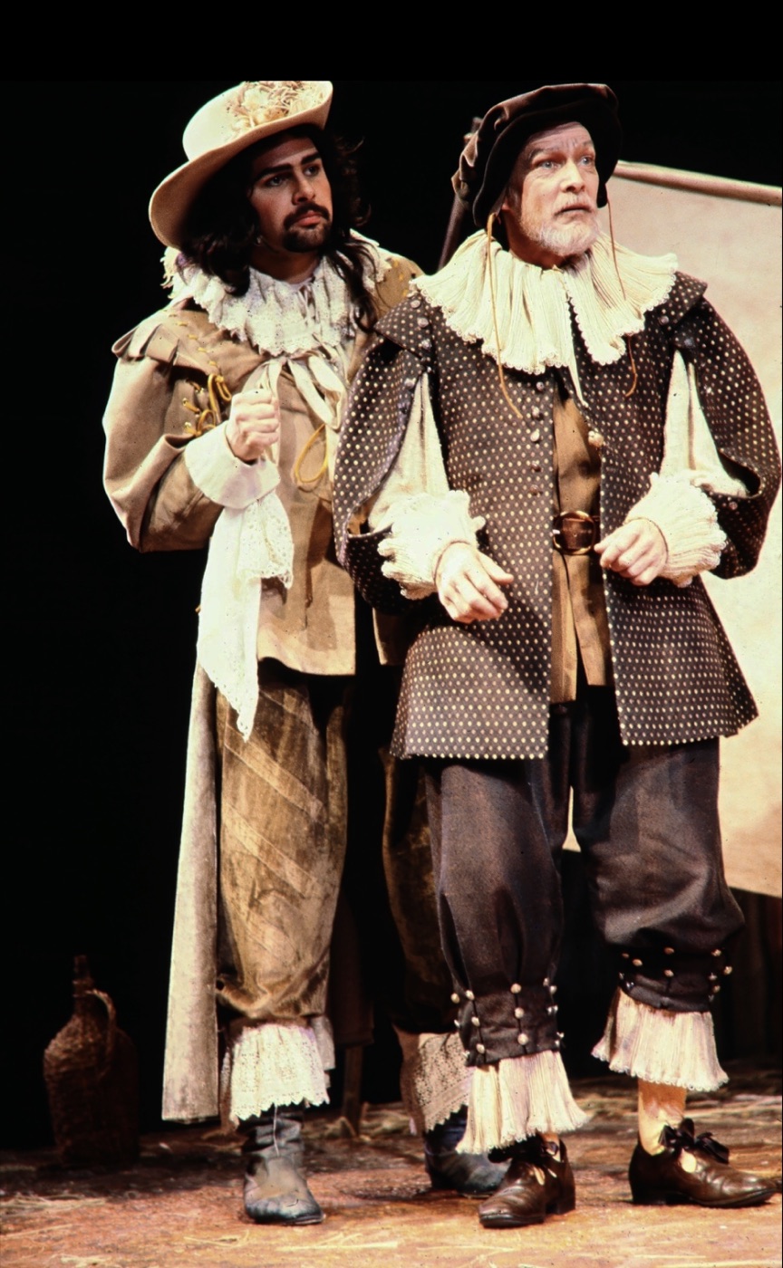 Ballard and Gremio (Clayton Corzatte), costume design, Taming of the Shrew