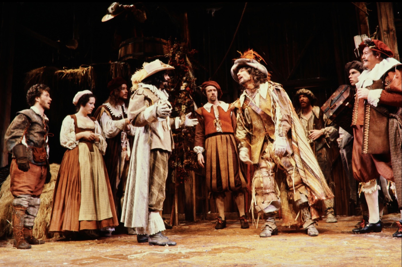 Group shot with a drunken Petruchio, production photo, Taming of the Shrew