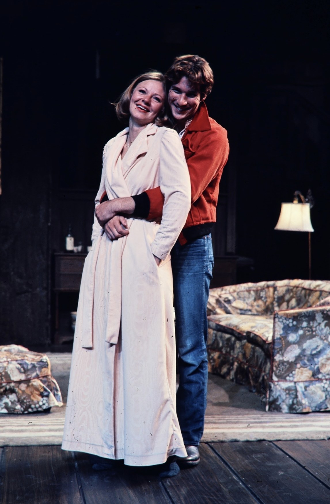 Debra Mooney and Richard Gere, The Farm, Circle Repertory Theatre, costumes by Laura Crow
