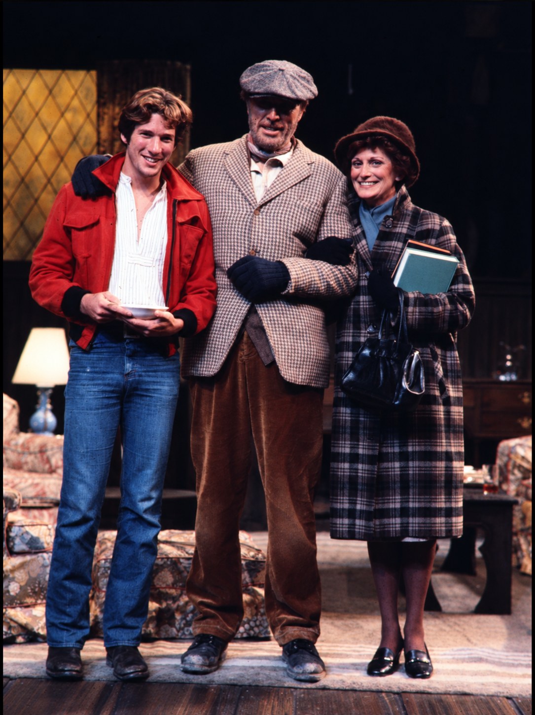 Richard Gere, Jack Gwillim and Ruby Holbrook, The Farm, Circle Repertory Theatre, costumes by Laura Crow