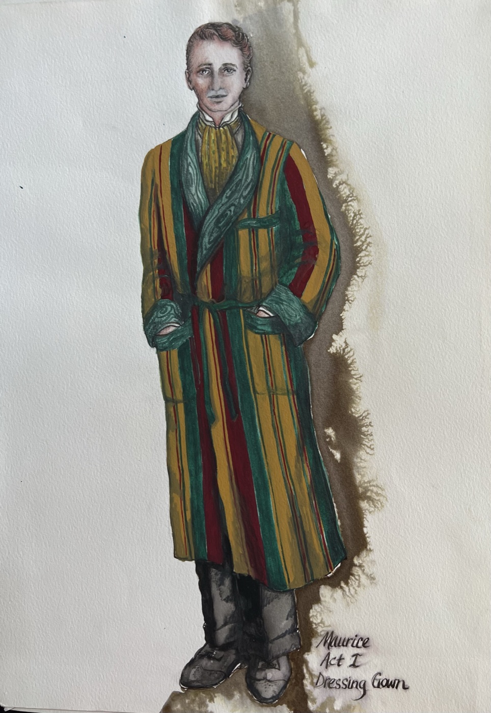 Maurice, Act I dressing gown, costume design for The Game of Love and Chance