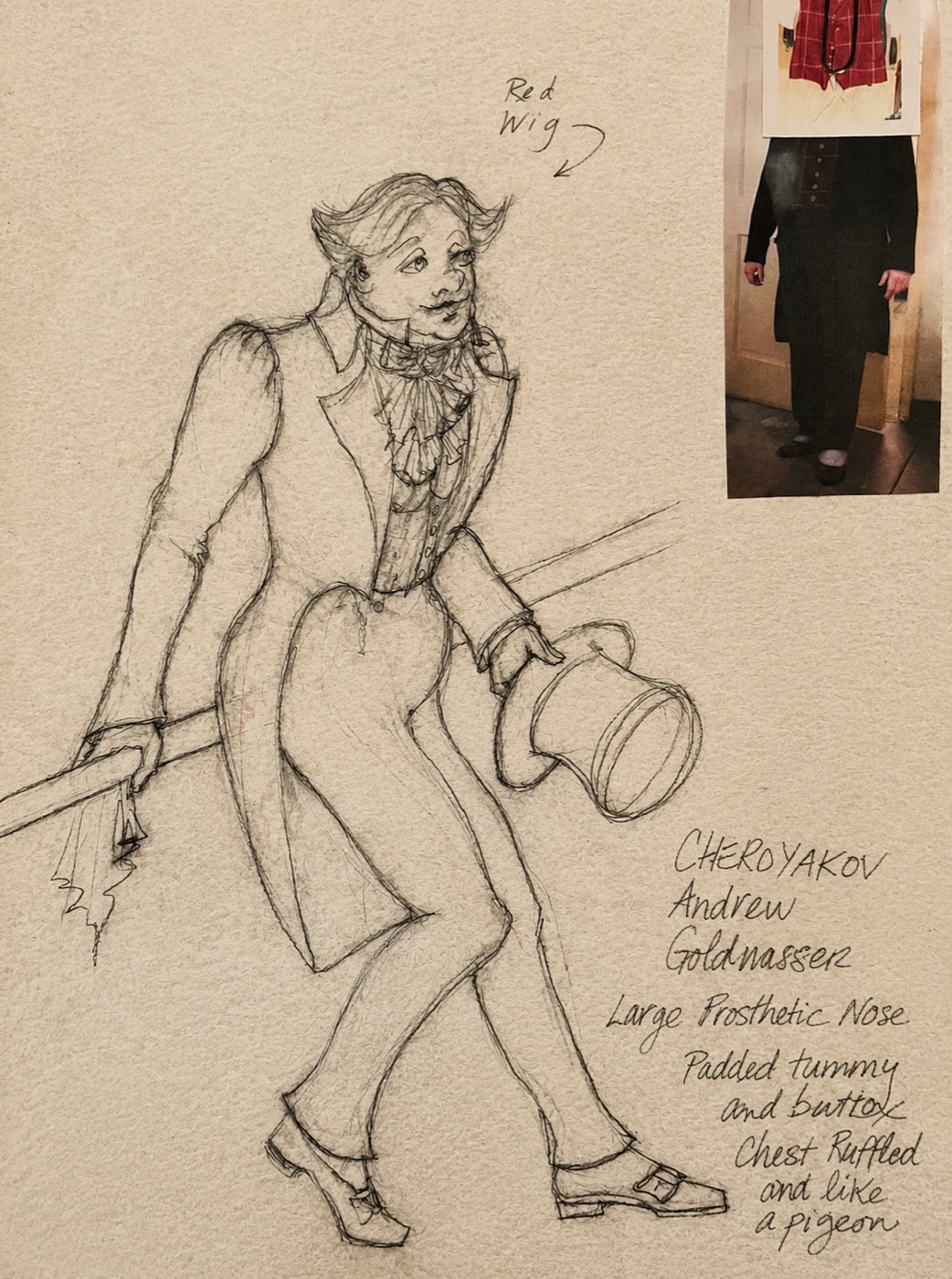 Cherdyakov, second costume design, The Good Doctor