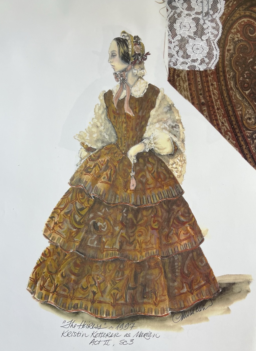 Costume rendering, The Heiress