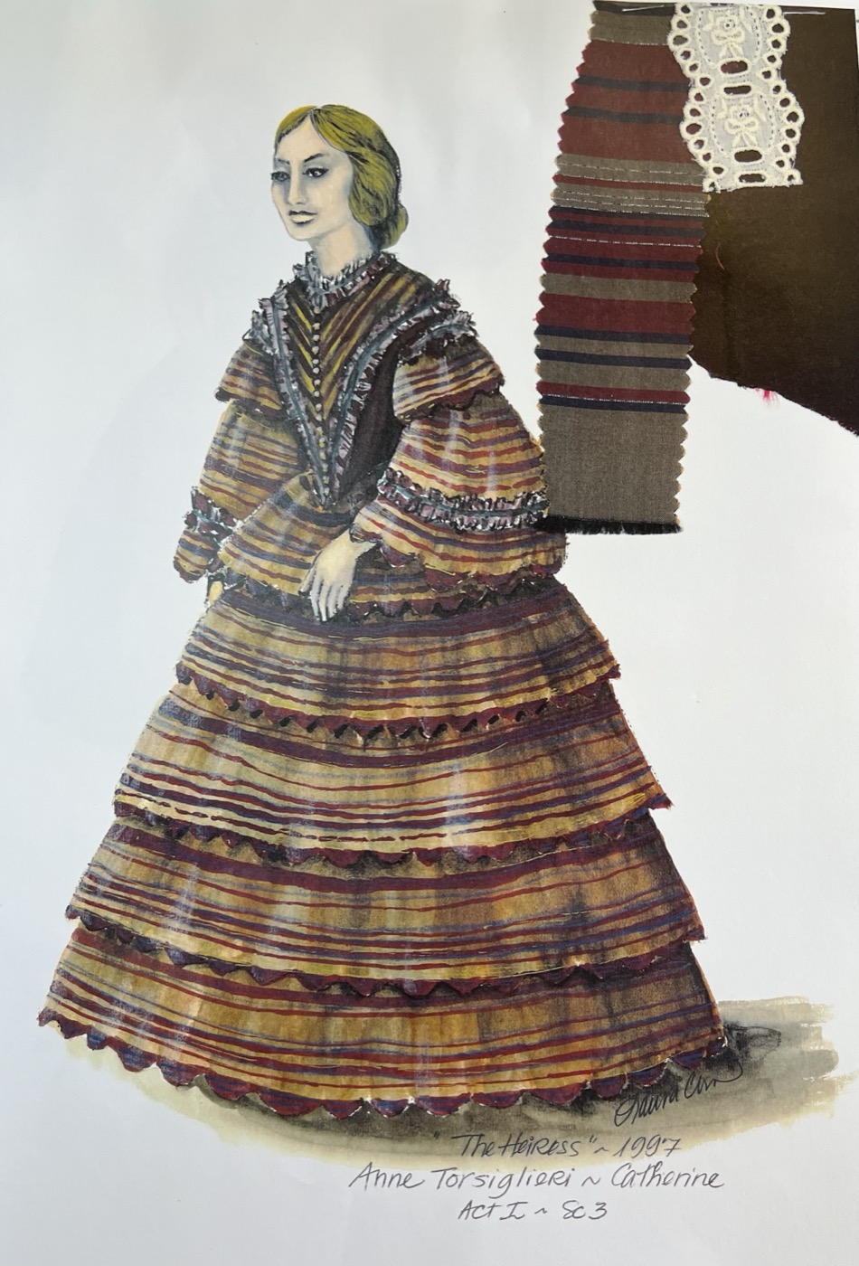 Costume rendering, The Heiress