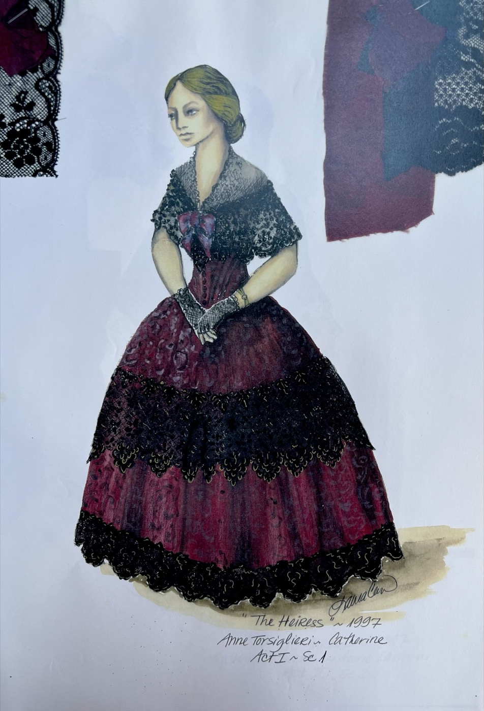 Costume rendering, The Heiress
