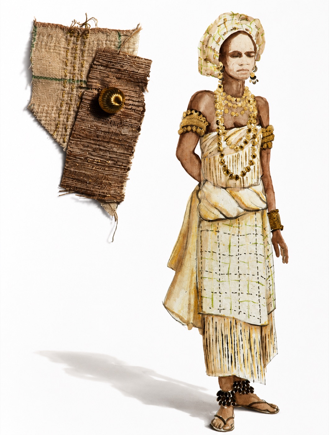 Sidi's wedding, costume design, The Lion and the Jewel