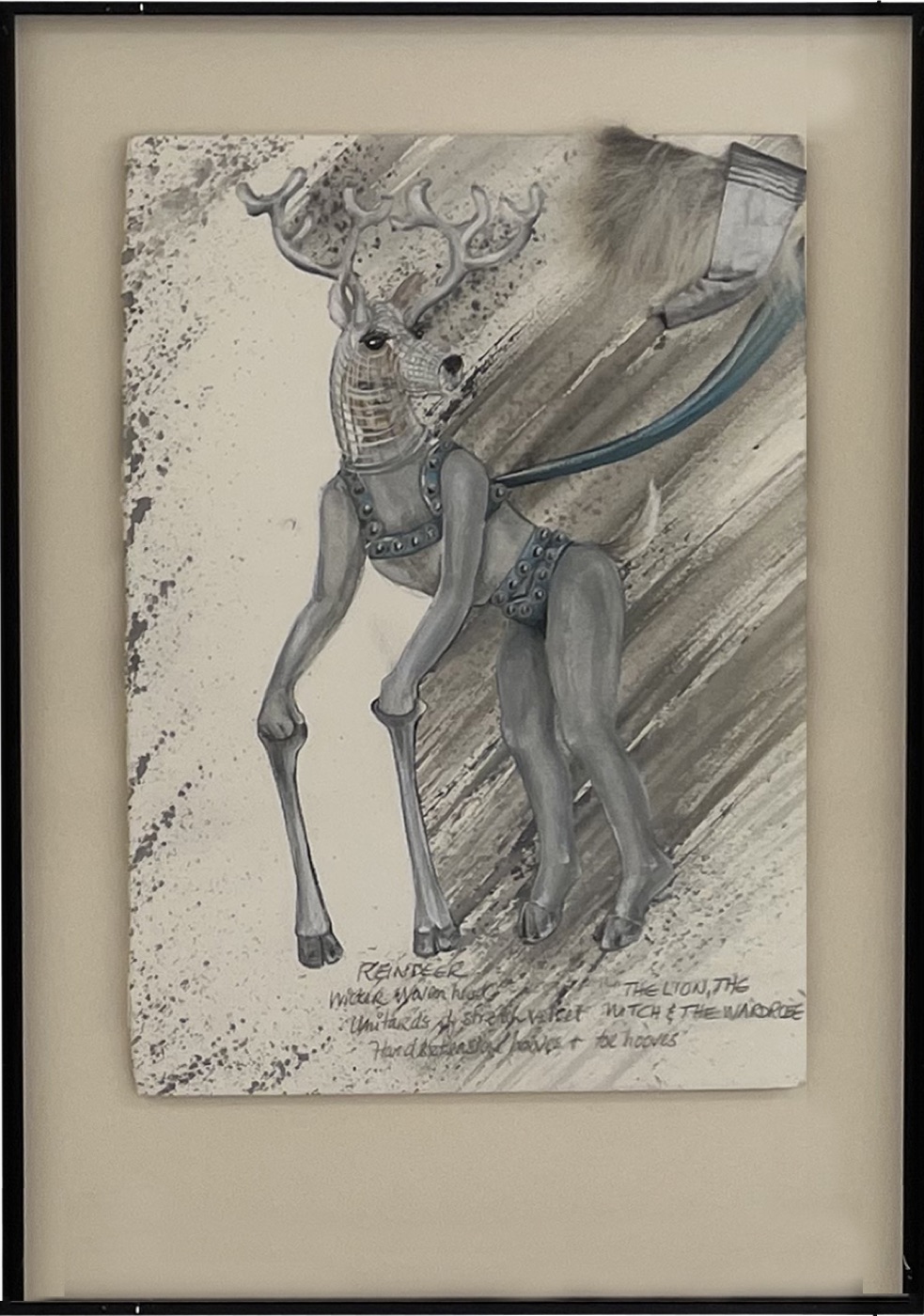 Reindeer pulling the Witch's sleigh, costume design, The Lion, the Witch and the Wardrobe