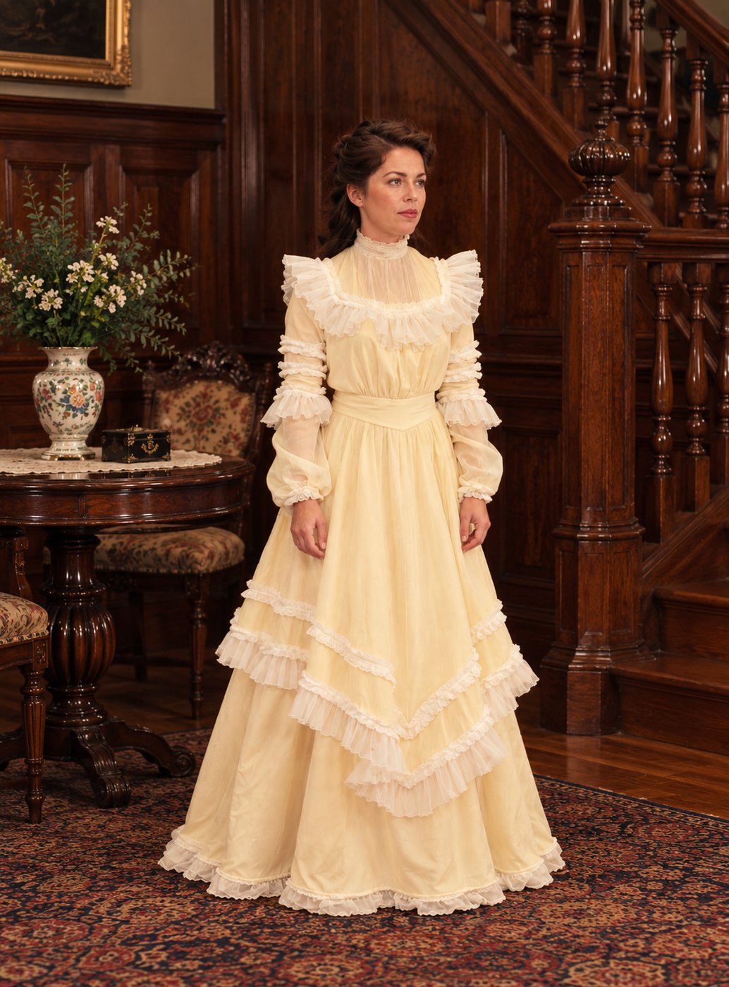 Ingenue beginning, The Little Foxes, Academy Festival Theatre, costumes by Laura Crow