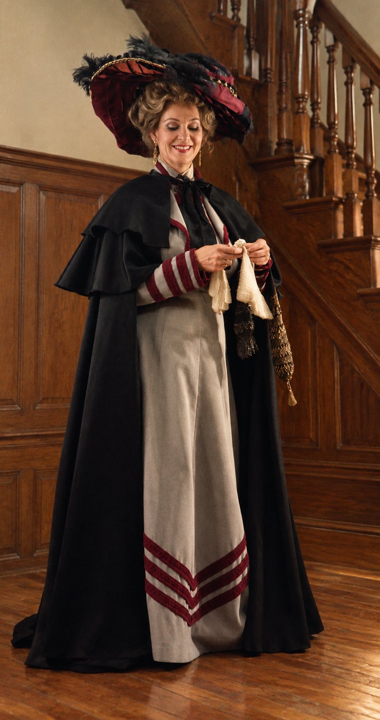Regina ready to exit, The Little Foxes, Academy Festival Theatre, costumes by Laura Crow