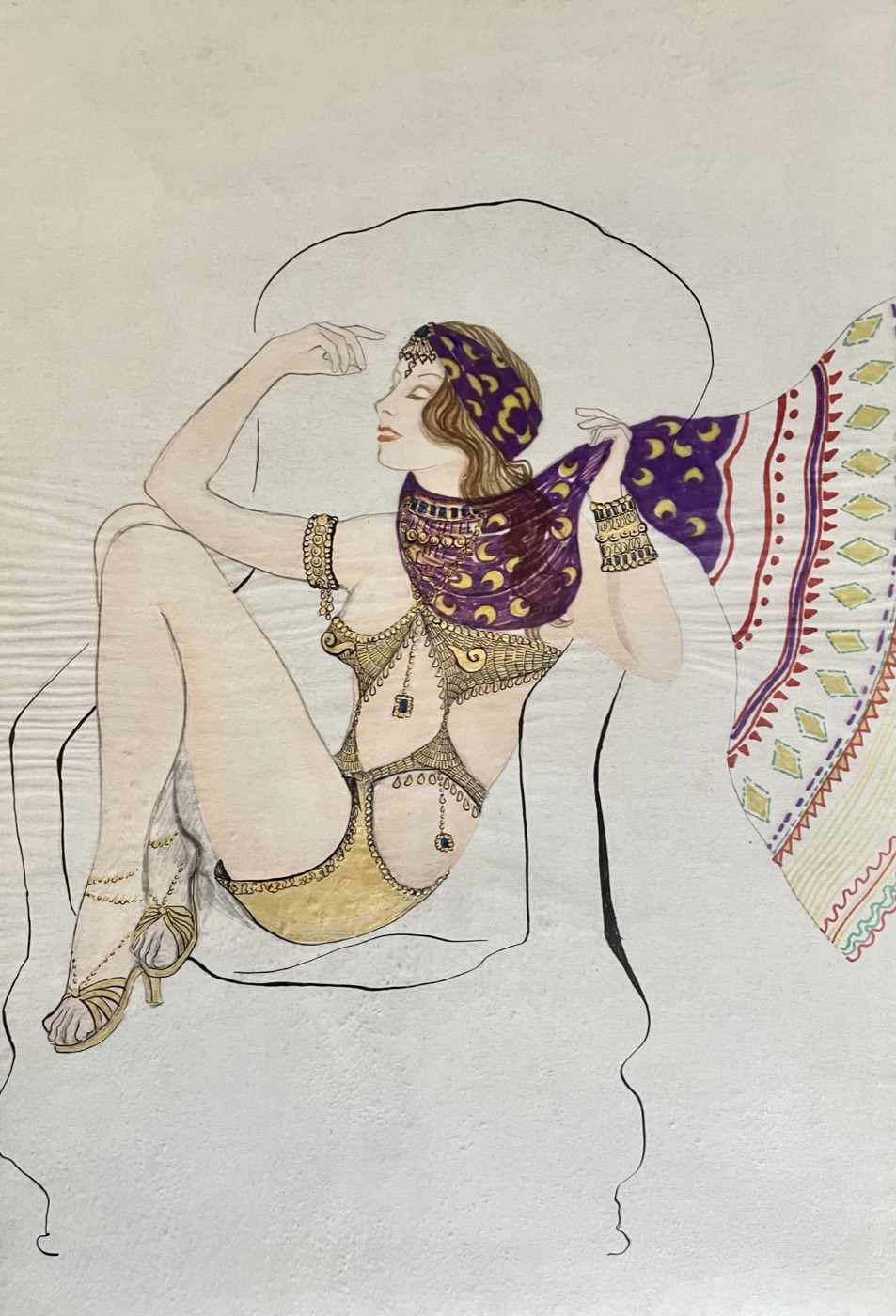 Jean Marsh as Mata Hari, costume design, Too True to be Good