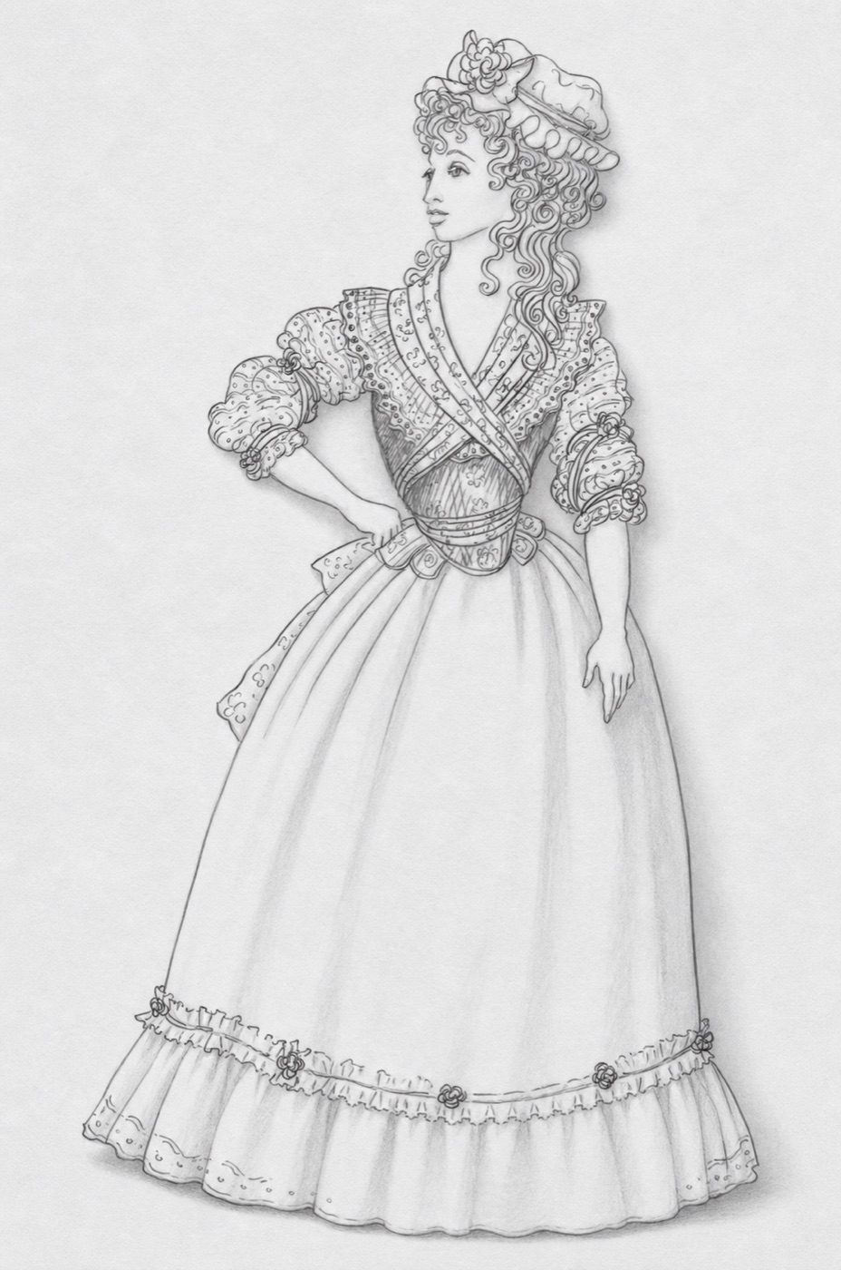 Maria, servant to Olivia, costume design, Twelfth Night