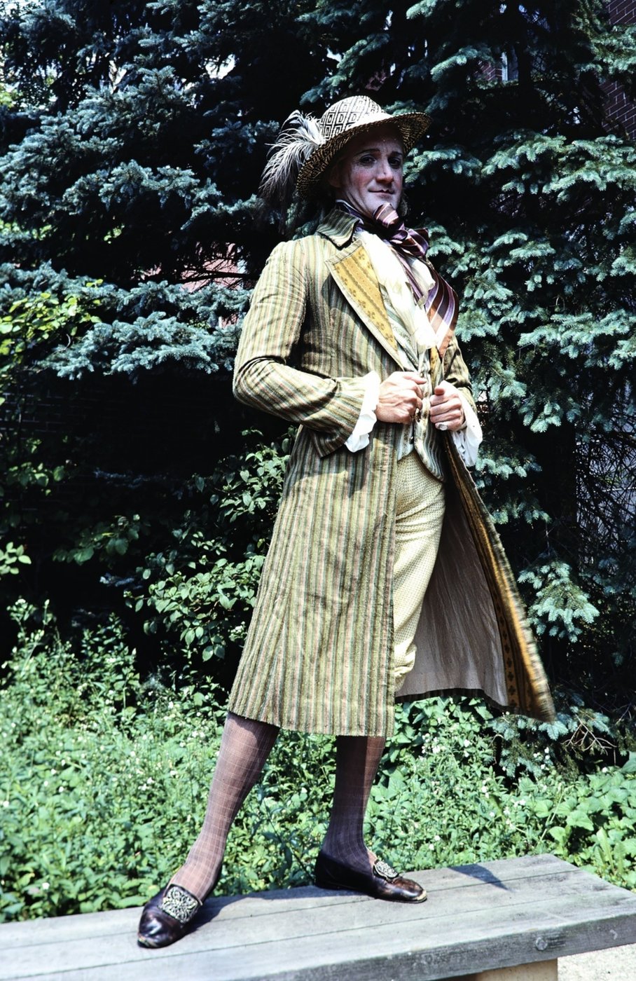 Sir Andrew Aguecheek, production photo, Twelfth Night, Academy Festival Theatre, costumes by Laura Crow
